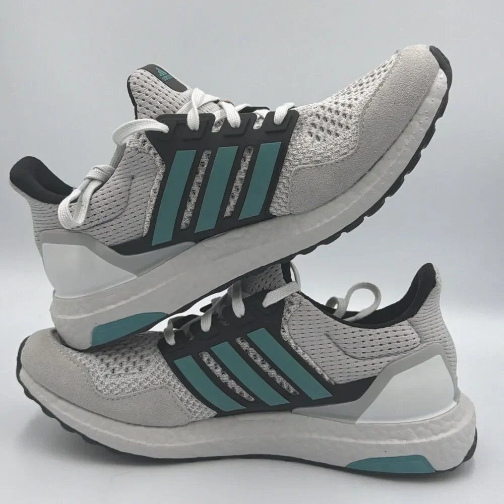 Adidas UltraBoost 1.0 Crystal White Pure Teal Grey Two JQ0823 Men’s Size 8